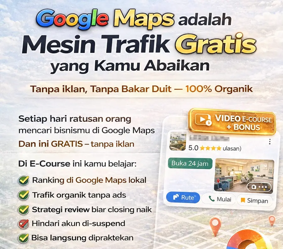 📍 Google Maps Profit System  [  VIDEO E Course 2jam ] + 4 Bonus FILE  Exclusive