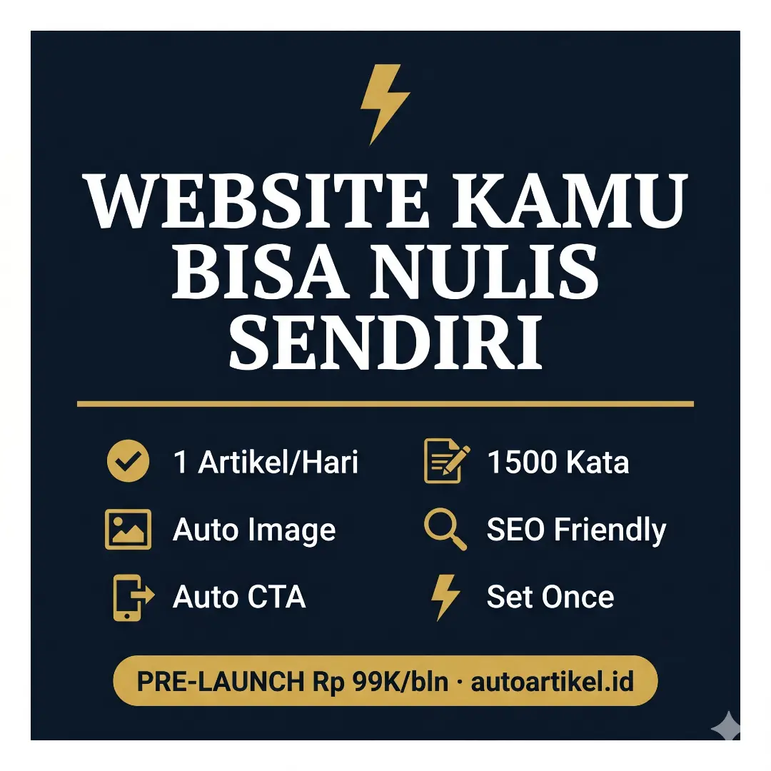 Website Kamu Bisa Posting Artikel SEO Sendiri — Tiap Hari, Otomatis ⚡